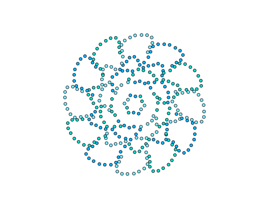 Kaleidoscope-style pattern example one